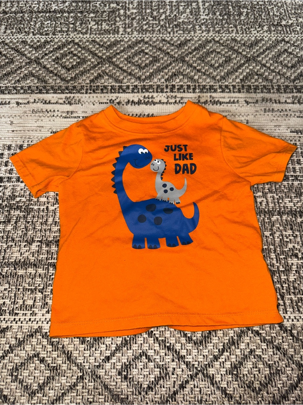 Orange Kids 'Just Like Dad' Dinosaur T-Shirt